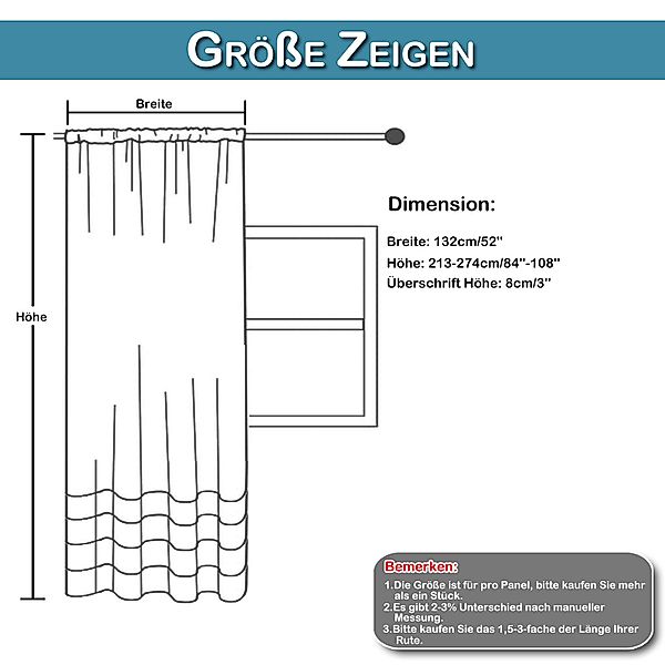Jibenhome Vorhang Transparent Gardine Weiße Retro günstig online kaufen