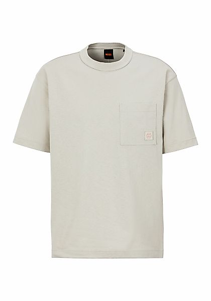 BOSS ORANGE T-Shirt "Te cotton" mit Logobadge günstig online kaufen