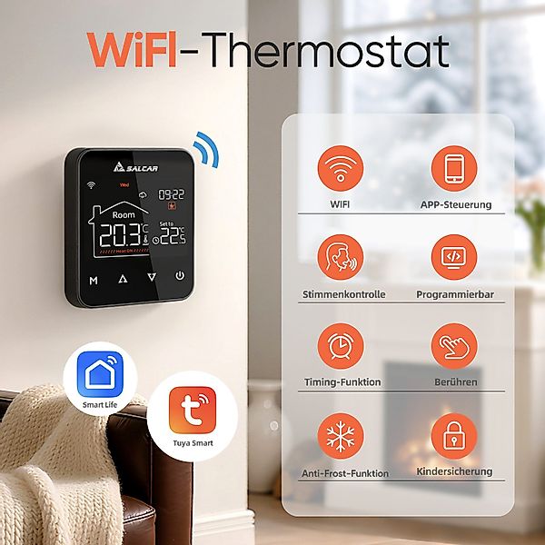 Salcar Heizkörperthermostat WiFi Thermostat Heizung Smart günstig online kaufen
