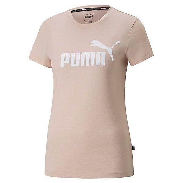 CARE OF BY PUMA Kurzarmshirt Puma W Essentials Logo Heather Tee Damen günstig online kaufen