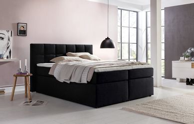 Möbelfreude Boxspringbett Boxspringbett Bea Schwarz H2/H3 günstig online kaufen