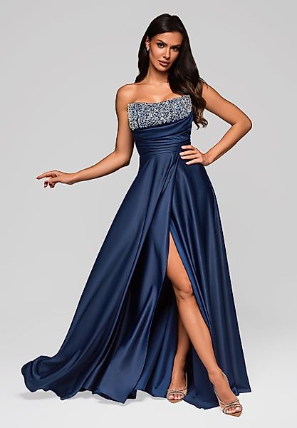 OMBRE Abendkleid Elegantes Abendkleid mit Perlenverzierung günstig online kaufen