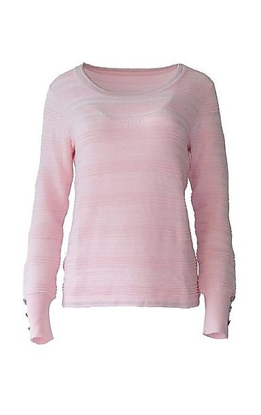 Passioni 3/4 Arm-Pullover Perforierter Sommerpullover mit hochwertigen Pass günstig online kaufen