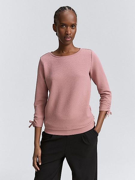 TOM TAILOR Denim Sweatshirt Strick & Sweatshirts Slim Fit Sweatshirt mit Ra günstig online kaufen