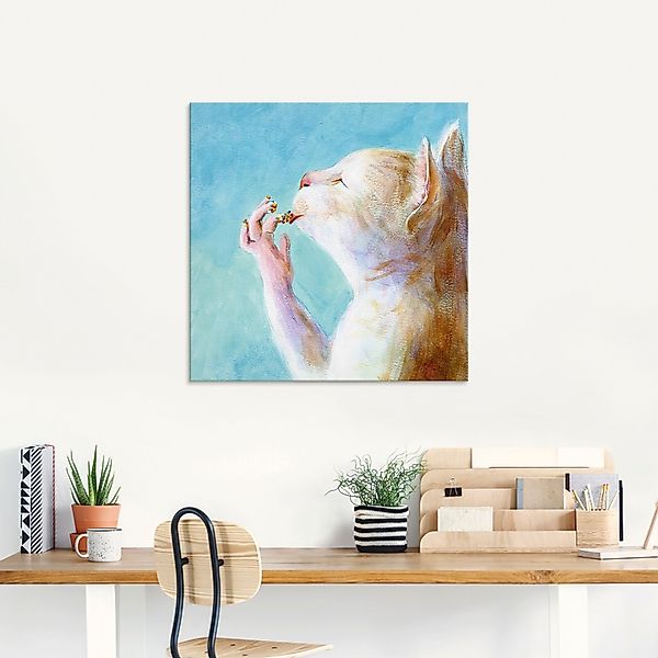 Artland Glasbild »Naschkatze«, Haustiere, (1 St.), in verschiedenen Größen günstig online kaufen