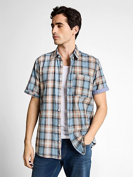 TOM TAILOR Kurzarmhemd mit Karo Muster günstig online kaufen