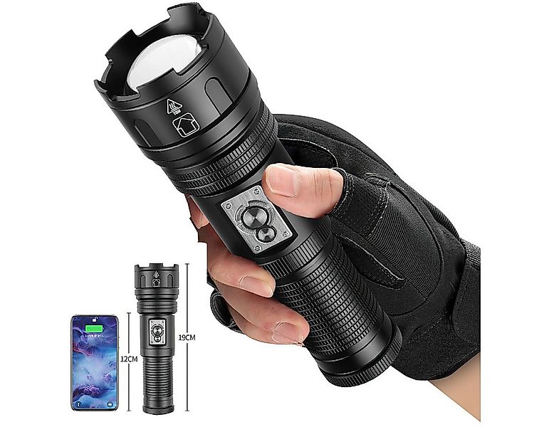 Welikera LED Taschenlampe 150.000 LM LED-Taschenlampe – IPX67, 10 Beleuchtu günstig online kaufen