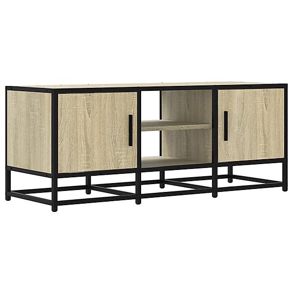 vidaXL TV-Schrank Sonoma-Eiche 100x35x50 cm Holzwerkstoff und Metall 848835 günstig online kaufen