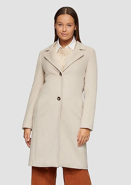 s.Oliver Funktionsmantel Outdoor-Mantel Weicher Wollmantel mit Reverskragen günstig online kaufen