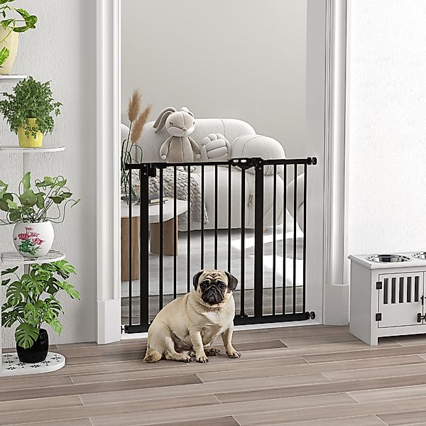 PawHut Türschutzgitter Hunde, Absperrgitter, 74-80/87-94 cm, Treppenschutzg günstig online kaufen