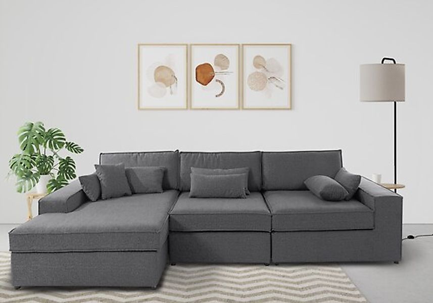 RAUM.ID Ecksofa »Enid L-Form«, 3 Teile, bestehend aus Modulen, in vielen Be günstig online kaufen