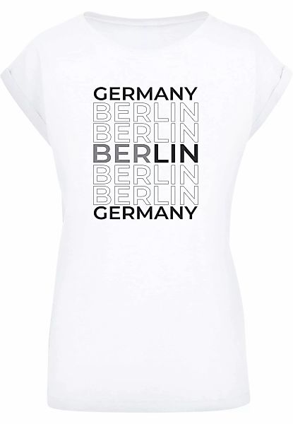 Merchcode T-Shirt "Merchcode Damen Ladies Berlin Extended Shoulder Tee", (1 günstig online kaufen