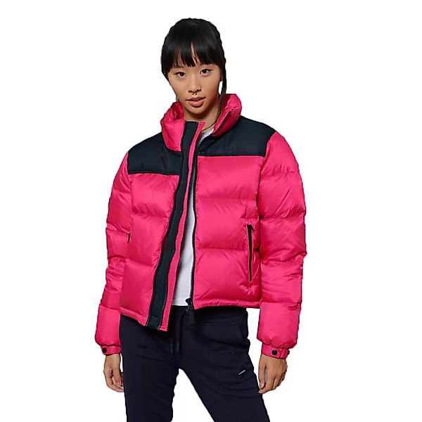 Superdry Sportstyle Code Down Puffer Mantel XS Hot Pink günstig online kaufen
