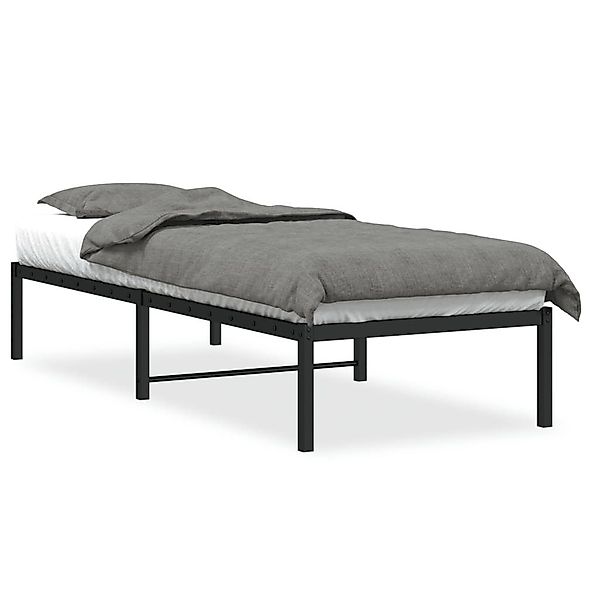 furnicato Bettgestell Metall Schwarz 80x200 cm günstig online kaufen