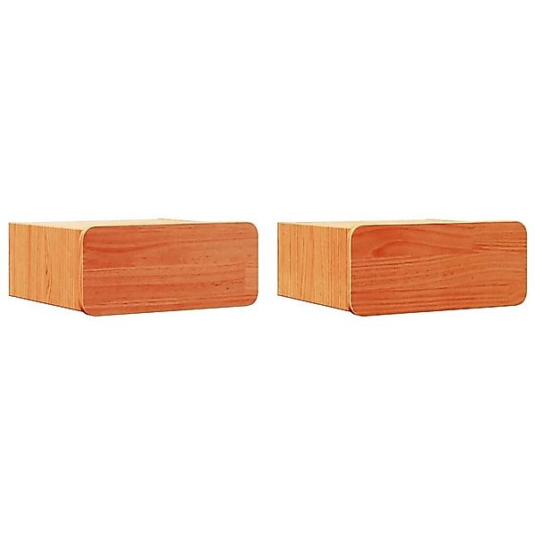 vidaXL Nachttisch Nachttisch 2 pcs Wachsbraun günstig online kaufen