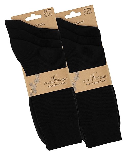 Clark Crown® Socken (6-Paar) Handgekettelte Zehennaht günstig online kaufen