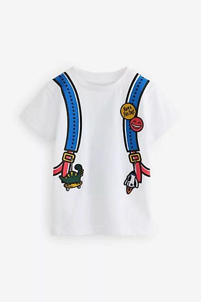 Next T-Shirt Kurzärmliges T-Shirt mit Print, Rucksack (1-tlg) günstig online kaufen