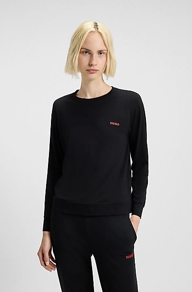 HUGO Underwear Langarmshirt, regular fit, Rundhals, kontrastfarbener Print günstig online kaufen