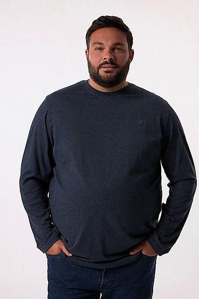 Men Plus T-Shirt Men+ Langarmshirt Basic Rundhals bis 8 XL günstig online kaufen