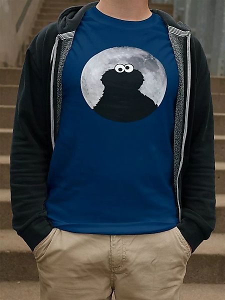 Sesamstrasse T-Shirt Cookie Monster Moonnight günstig online kaufen