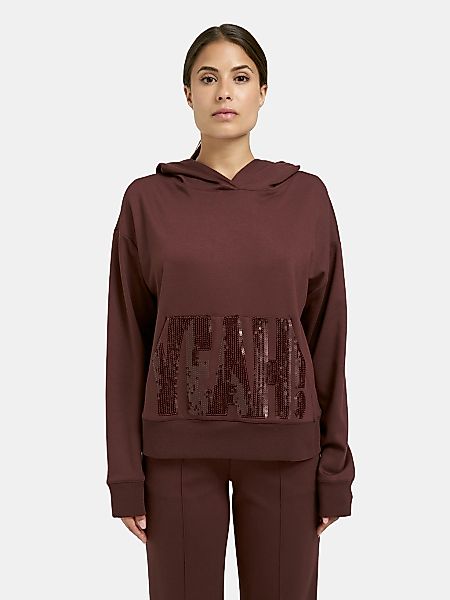 Milano Italy Kapuzensweatshirt, mit Pailletten-Schriftzug günstig online kaufen