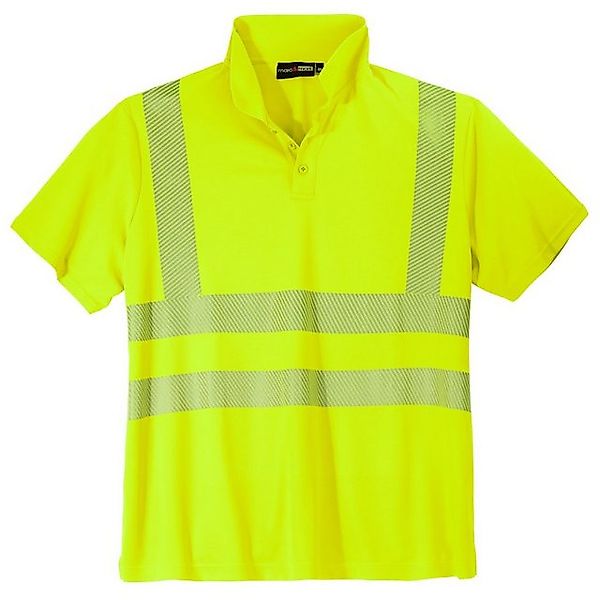 marc & mark Poloshirt Marc & Mark Warnschutz-Poloshirt Übergröße neongelb günstig online kaufen