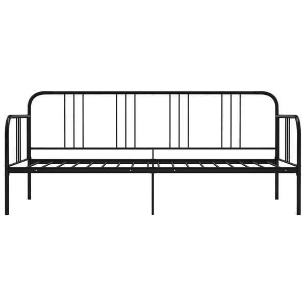 vidaXL Bett Schlafsofa Bettgestell Schwarz Metall günstig online kaufen