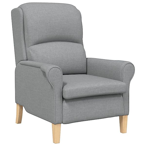 vidaXL Sessel Moderner Sessel Hellgrau Polyesterstoff, günstig online kaufen