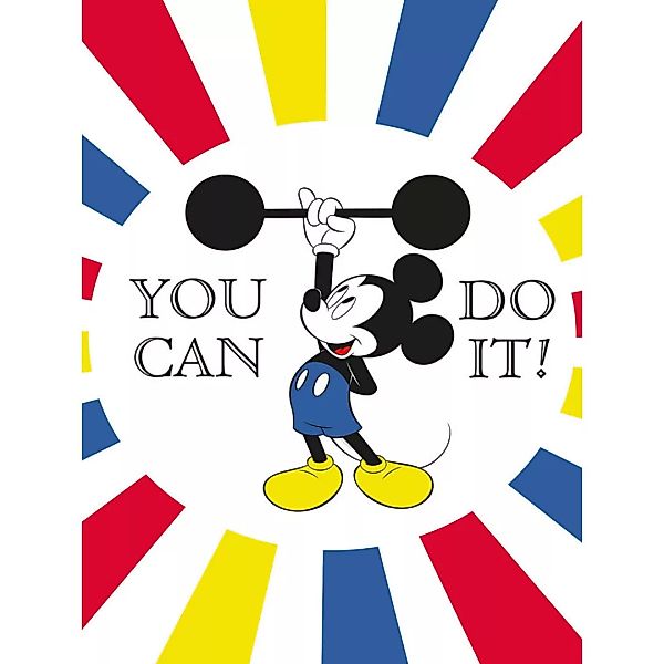 Komar Wandbild Mickey Mouse Do it Disney B/L: ca. 30x40 cm günstig online kaufen