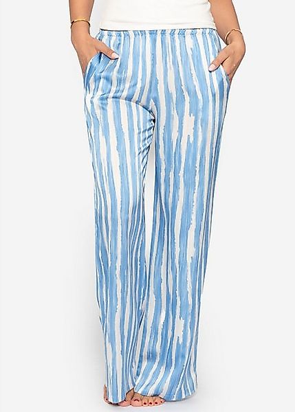 SASSYCLASSY Minirock Lockere Satinhose Damen Lang mit Print Hose aus Satin günstig online kaufen
