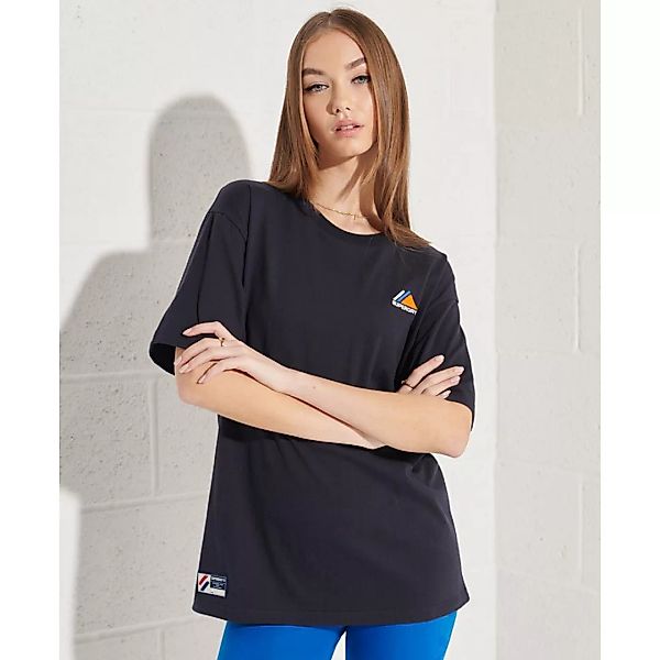 Superdry Mountain Sport Embroidered Kurzarm T-shirt S Deep Navy günstig online kaufen