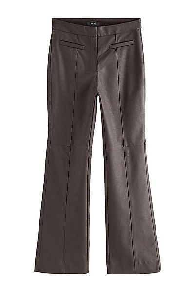 Next Schlaghose Ausgestellte Kunstlederhose (1-tlg) günstig online kaufen