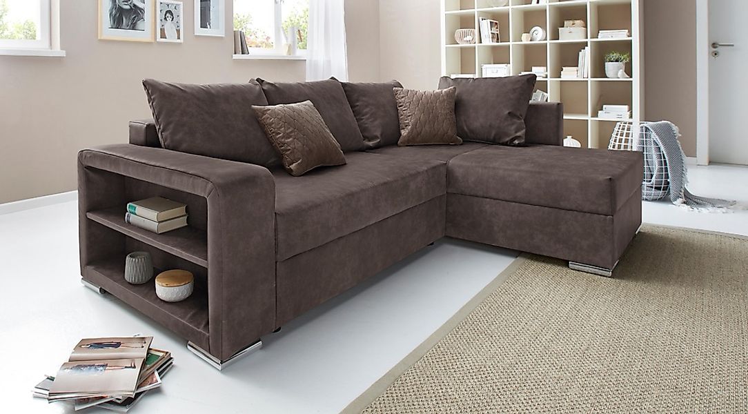 COLLECTION AB Ecksofa "John L-Form" inklusive Bettfunktion und Bettkasten günstig online kaufen