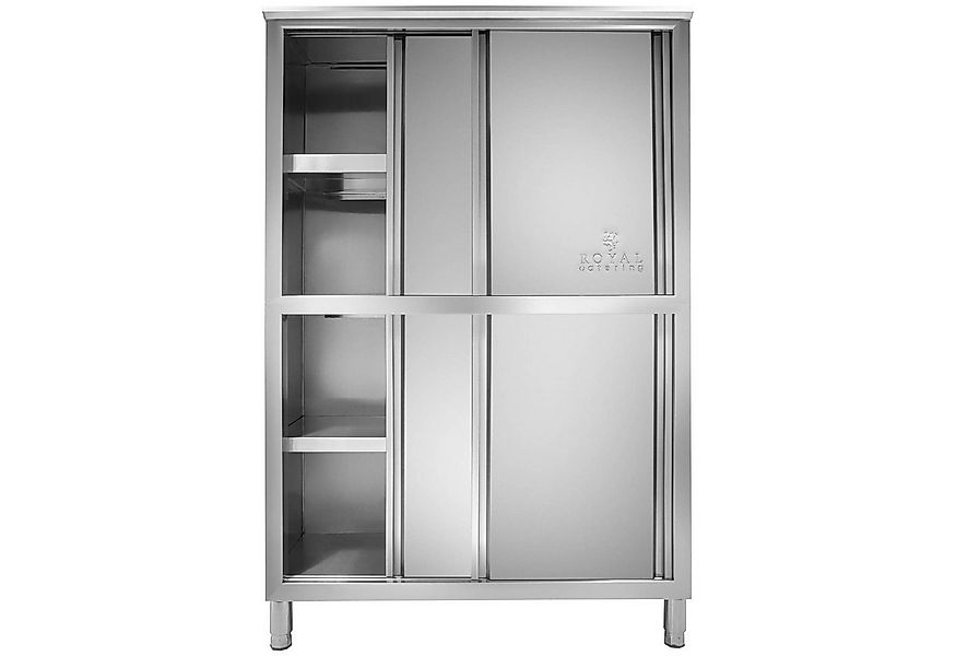 Royal Catering Vorratsschrank 117,8 x 50 x 180,5 cm Küchenschrank Edelstahl günstig online kaufen