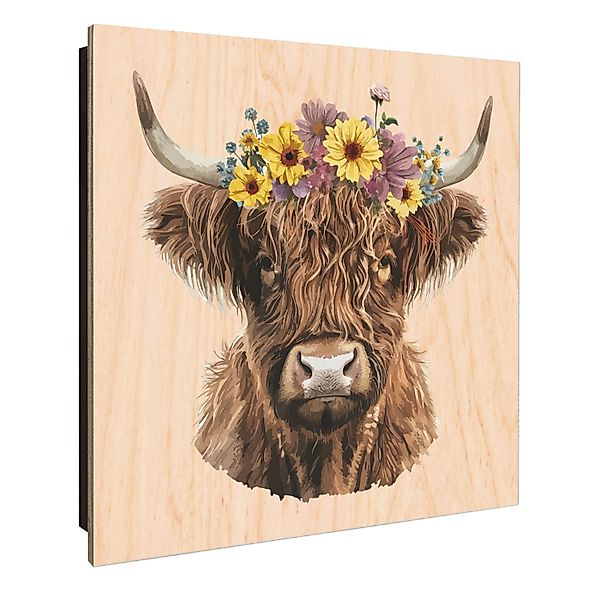 Banjado Großer Schlüsselkasten Holz 30x30cm Schwarz Scharnier Links 50 Hake günstig online kaufen