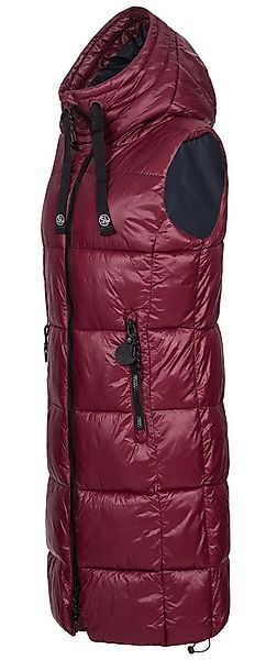 SUBLEVEL Steppweste Damen mit Kapuze Waistcoat lange Winter Weste Bodywarme günstig online kaufen
