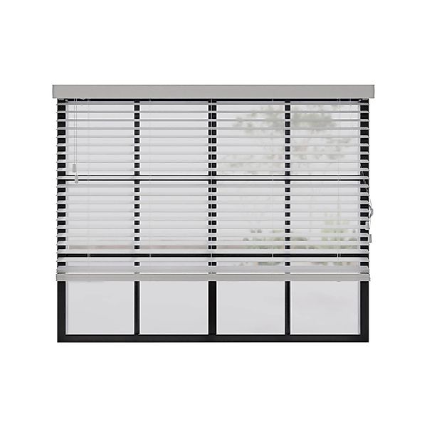 Cocoon Home Concepts Holz Jalousien 110 x 175  50mm Lamellen  Weiß günstig online kaufen