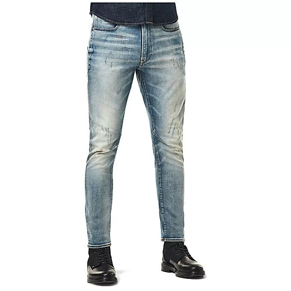 G-star D-staq 3d Slim Jeans 29 Antic Faded Lapo Blue Destroyed günstig online kaufen