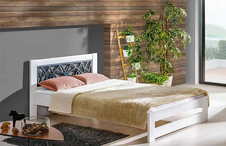 JVmoebel Bett, Modernes Designer Holz Bett Edles Polster Möbel Doppel Bette günstig online kaufen