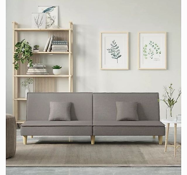 vidaXL Sofa Schlafsofa Taupe Stoff günstig online kaufen