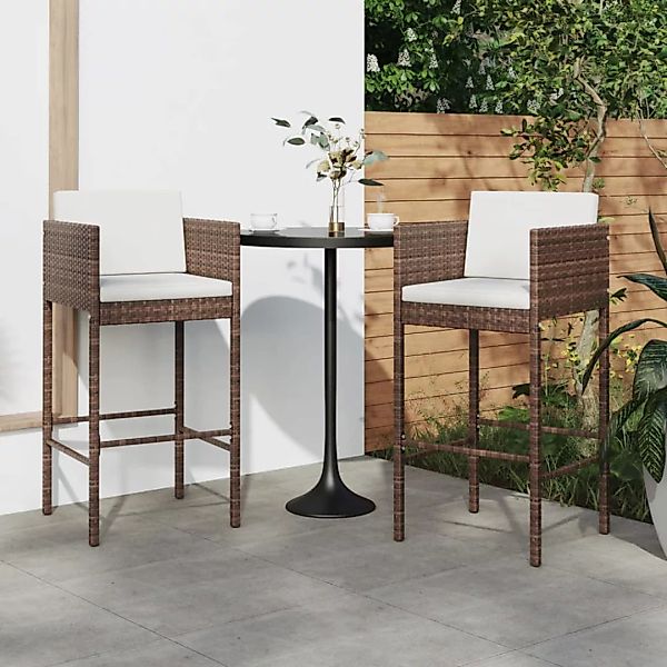 vidaXL Gartenstuhl Barhocker 2 Stk. mit günstig online kaufen