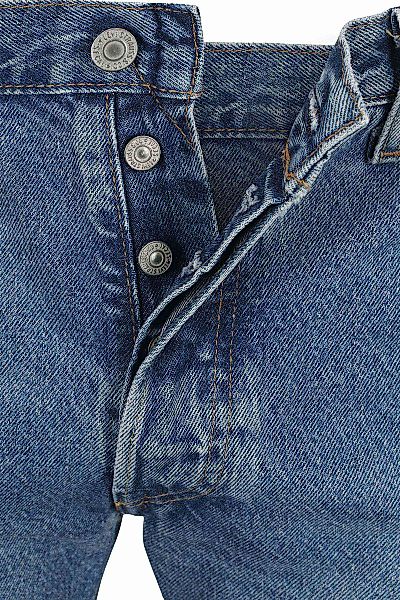 Levi’s 501 Jeans Regular Fit Mid Blau - Größe W 33 - L 34 günstig online kaufen
