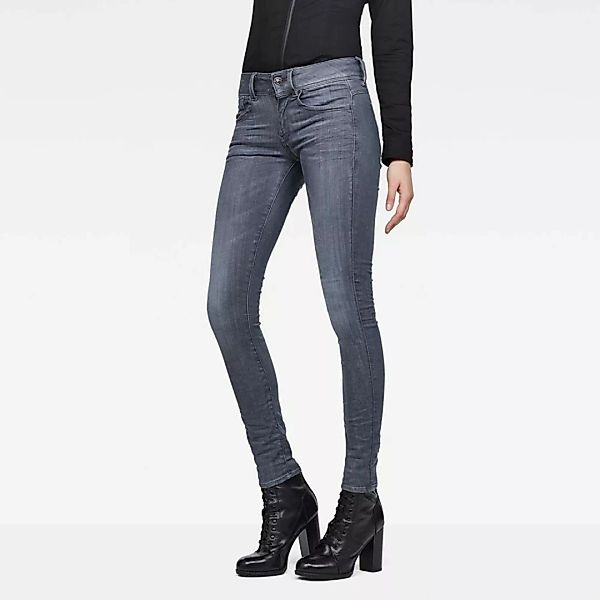 G-star Lynn D-mid Waist Super Skinny Jeans 25 Medium Aged günstig online kaufen