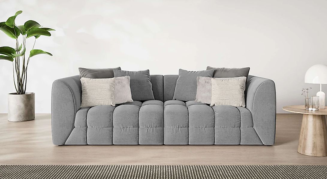 s.Oliver Big-Sofa "COBBO 3-Sitzer Design-Sofa Bubble-Optik, Maße B/T/H: 259 günstig online kaufen