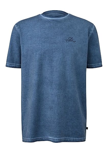 QS Kurzarmshirt T-Shirt Gewaschenes Ringelshirt mit Rundhalsausschnitt günstig online kaufen