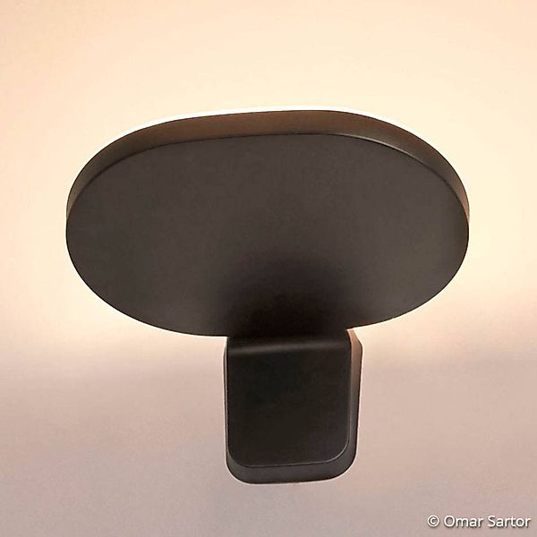 FLOS Oplight W1 LED-Wandleuchte, schwarz günstig online kaufen