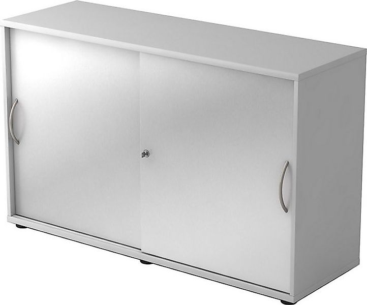 bümö Aktenschrank office Schiebetürenschrank Dekor: Grau/Silber - Griffe: B günstig online kaufen