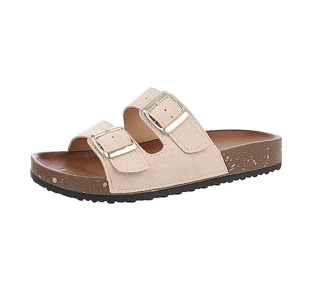 Ital-Design Damen Mules Freizeit Pantolette (86192767) Flach Pantoletten in günstig online kaufen