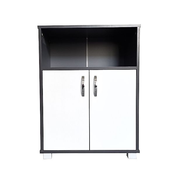 HTI-Living Hochschrank Küchenschrank Grau/Weiß Blanca (Stück, günstig online kaufen
