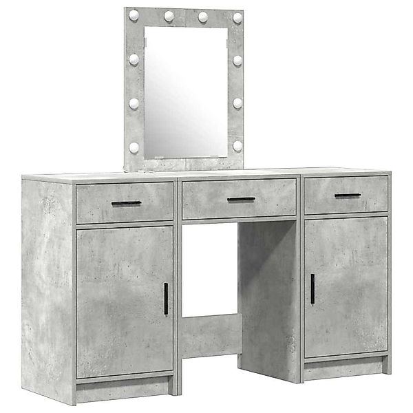 vidaXL Schminktisch mit Schubladen Grau 50 x 41 x 135 cm Holzwerkstoff 3334 günstig online kaufen